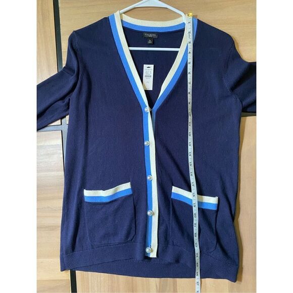 Talbots NWT Navy Blue Cardigan Sweater‎ - Picture 5 of 6